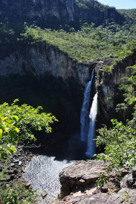 Salto dos 120 metros, no P.N Chapada dos Veadeiros, região de São Jorge - GO